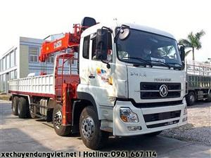 Xe tải 5 chân Dongfeng gắn cẩu 10 tấn KANGLIM model KS2605